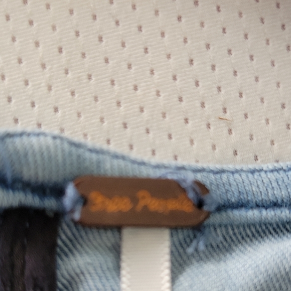 Free People Light Blue Denim Chambray Seamed Fit And Flare Skater Alex Dress - 6 - Picture 5 of 11